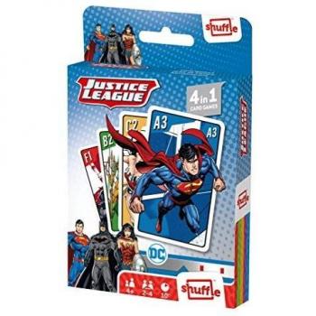 Shuffle 4 in 1 Justice League Card Game