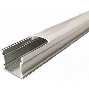 Perfil de Aluminio de 2m para Tira LED con Cubierta Opaca - Silamp