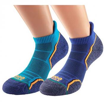 1000 Mile Run Anklet Socks - Kingfisher, Size: 9-11.5 Mens
