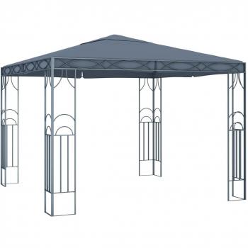 Cenador gris antracita 300x300 cm
