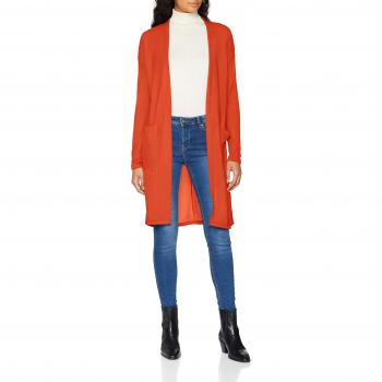 Only Onlbilla L/s Cardigan Jrs, Chaqueta Punto para Mujer, Marrón Picante, 40
