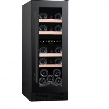 Vinoteca La Sommelière LSBU18DZ - Refrigerador de Vino para 18 Botellas, Multizona, Compresor, 4 Bandejas, Color Negro