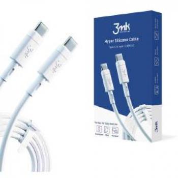 Cable USB 3MK Hyper Silicone - Carga rápida, diseño flexible y duradero, compatible con dispositivos USB, longitud de 1 metro, color negro