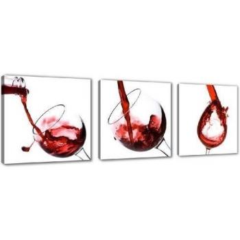 Visario Cuadro en Lienzo 150 x 50 cm Nr. 4219 Vino Enmarcado y Listo para Colgar, Calidad de la Marca