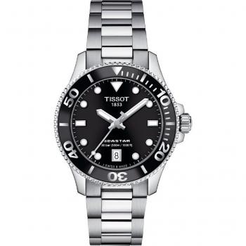 Tissot T-Sport Seastar 1000 Stainless Steel Black Dial Quartz Diver's Unisex Watch