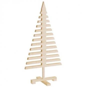 Árbol de Navidad de madera maciza pino 90 cm