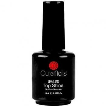 UV/LED Top Shine 15ml sin capa de dispercion | Ultra Brillo | Outlet Nails