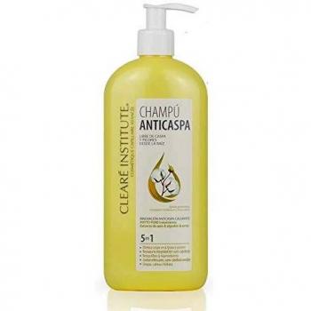 Clearé Institute 5 en 1 Champú Anticaspa, 400 ml, Elimina Caspa Seca/Grasa y Picores