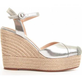 Sandalias de Mujer Montevita Wesparto4 Silver - Cuñas con diseño elegante, material de alta calidad, suela de esparto, comodidad y estilo para uso diario