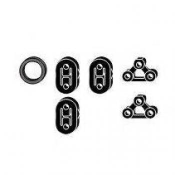Kit de montaje HJS 82 43 8061, sistema de escape