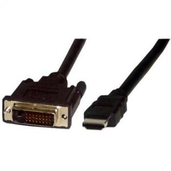 MCL MC381-5M Adaptador de Cable de vídeo HDMI DVI-D Negro - Adaptadores de Cable de vídeo