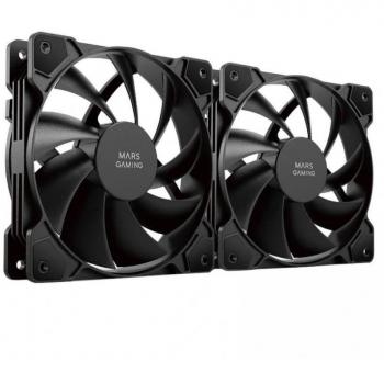 Mars Gaming MFPROX2 Ventilador Doble 120mm Silencioso Negro