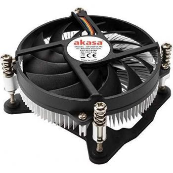 Enfriador de CPU Akasa KS12 Bajo Perfil - 92mm, Aluminio, Negro