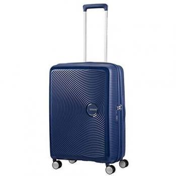 American Tourister Soundbox 67cm Expandable Spinner Suitcase - Midnight Navy