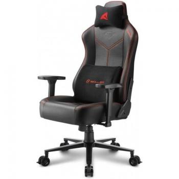 Sharkoon Skiller SGS30 Silla Gaming Negro/Rojo Ajustable 165º Ergonómica Asiento Acolchado Tapizado