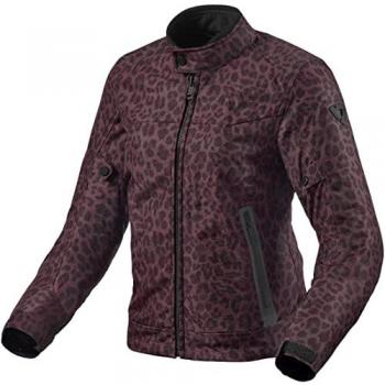 Chaqueta textil para motocicletas Revit Shade H2O para mujer - Estilo urbano, impermeable, transpirable, color rojo