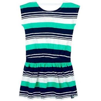 boboli Vestido Manga Corta Punto listado de niña Modelo 417158