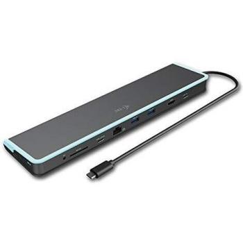 i-tec USB-C Base de Conexión Para Portátiles y Netbooks 1x HDMI 1x Gigabit Ethernet 3x USB 3.0 Port 1x USB-C Port 1x USB-C Power Delivery Thunderbolt 3 compatible 1x SD 30cm Cabel