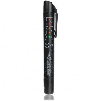 LEORX Herramienta de prueba de freno líquido probador vehículo con 5 Indicador de LED para coche automotor Auto