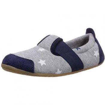 Living Kitzbühel T-Modell Streifen - pantuflas de lona niño, color gris, talla 23