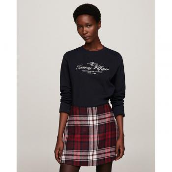 Jersey de mujer Tommy Hilfiger Reg Script en color marino con cuello redondo
