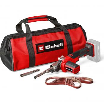 Lijadora de Banda Sin Cable Einhell TE-BF 18 Li-Solo 18V - Ancho de Banda 13mm, Longitud de Banda 457mm, Incluye Accesorios (Sin Batería ni Carg
