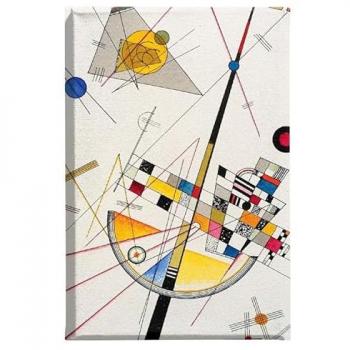 Impresión sobre Lienzo Kandinsky Tensión Delicada, Poliéster, Madera, Multicolor, 60x3x90 cm