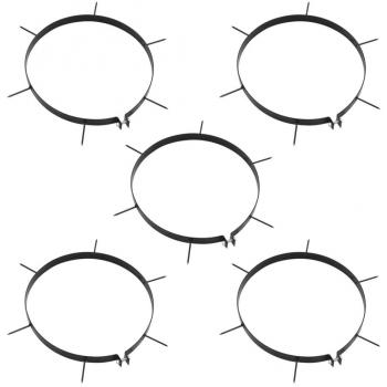 Abrazadera para aireador de césped con pinchos, 5 unidades, material hierro, diámetro 30 cm