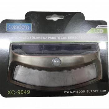 Aplique LED Solar de Pared con Sensor de Movimiento para Exterior
