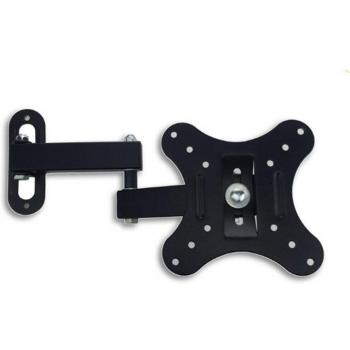 Soporte de pared ajustable para TV de 14 a 27 pulgadas, marco de pantalla plana con inclinación de 15 grados y soporte móvil para monitor LCD