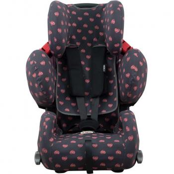 Jyoko Funda para Silla de Coche Recaro Young Sport Hero - Algodón Suave, Compatible con Recaro Young Sport Hero, Diseño Fluor Heart