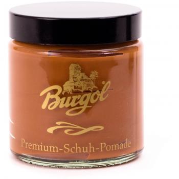 Burgol Crema premium para zapatos, para piel lisa, 100 ml coñac 100 ml