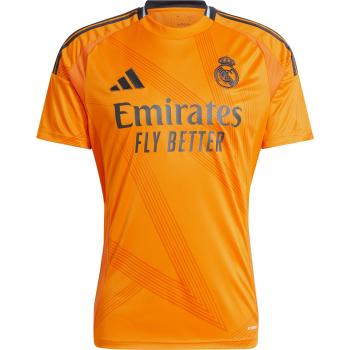 Adidas Real Madrid 2024/25 Away Jersey - Orange - Size XXXL - Poly Mesh