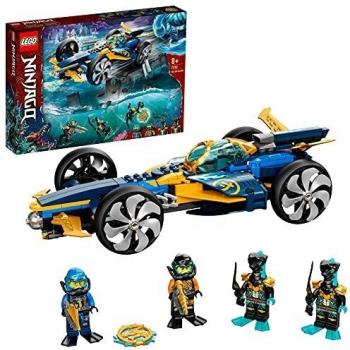LEGO 71752 Ninjago Submarino Anfibio Ninja o Coche, Juguete de Construcción 2en1 para Niños +8 años con Mini Figuras