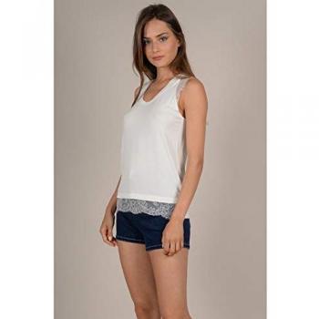 MOLLY BRACKEN - Camiseta sin Mangas - Clásico - para Mujer Gris S