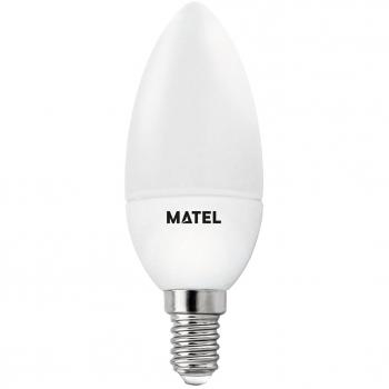 Bombilla LED Vela Matel 5W E14 4200K con 3 Intensidades