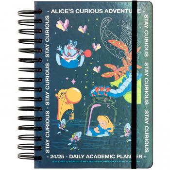 Agenda escolar 2024/25 día página A5 12 meses Disney Alicia en el País de las Maravillas