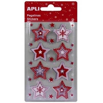 APLI Kids 17909 - Pegatinas Estrellas 3D 23 uds.