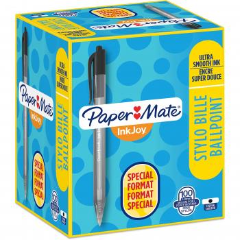 Bolígrafo Paper Mate Inkjoy 100 Retráctil Negro