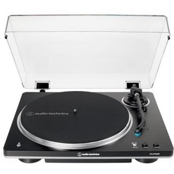 Tocadiscos Inalámbrico Totalmente Automático Audio-Technica AT-LP70XBT Negro/Plata con Tracción por Correa