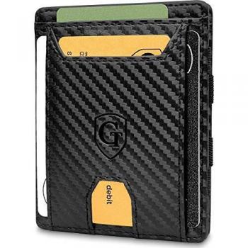GenTo® FLAPLET II Magic Wallet - Protección RFID - Billetera mágica - Billetera mágica con un Gran Compartimento para Monedas - Incluye Caja de Regalo - Billetera Inteligente y para Hombres