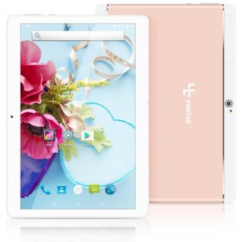 YUNTAB Android Tablet K17, 10.1 IPS Touch Screen,16GB+1GB RAM, MTK6580 Quad Core,Android 5.1, con 2 ranuras para tarjetas SIM, teléfono desbloqueado 3G, Bluetooth 4.0,Wi-Fi