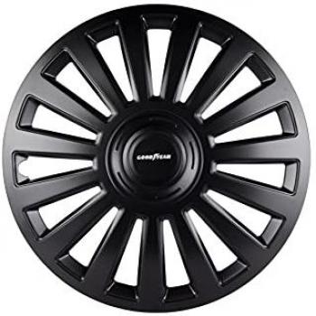 Tapacubos Goodyear Melbourne 15 Negro - Resistente a la Corrosión, paquete de 4 unidades