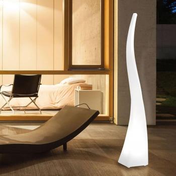 Lámpara de Pie Exterior Flame con 4 Bombillas E27 IP44/IP65 Blanco Ópalo