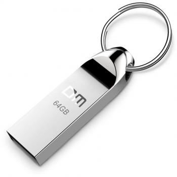 Memoria USB 64 GB, 64 GB 2.0 Pen Drive Llave USB Flash Drive Aluminio Llavero，Memory Stick para PC Tableta de la computadora portátil y Otros Dispositivos，Plata