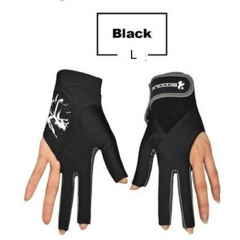 Youji® Man Woman Elastic Lycra 3 dedos Mostrar guantes para los tiradores de billar Carom Pool Snooker Cue Sport - Desgaste en la mano derecha o izquierda 1PCS