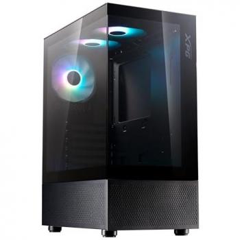 Caja Gaming XPG Invader X Mini ATX ARGB Negra con 1 USB-C y 2 USB sin Fuente