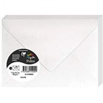Clairefontaine 55000C – Un paquete de 20 sobres Pollen gomados 11,4x16,2 cm, 120 g, purpurina orquídea
