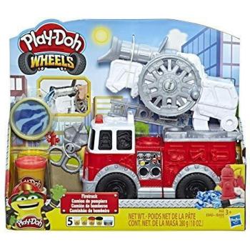 Play-Doh Wheels Fire Truck Toy with 5 Non-Toxic Colours Including Play-Doh Water Compound