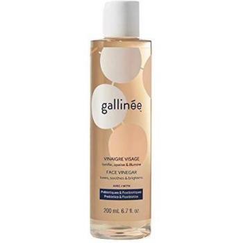 Gallinee face vinegar z natural hydrating prebiotic facial cleansing toner with lactic acid and hibiscusinfused apple cider vinegar 200ml
